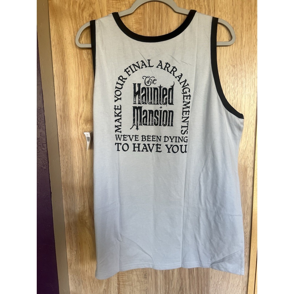 Disney World Disneyland Haunted Mansion Tank Top Shirt Men XL Hitchhiking Ghost - Picture 3 of 3